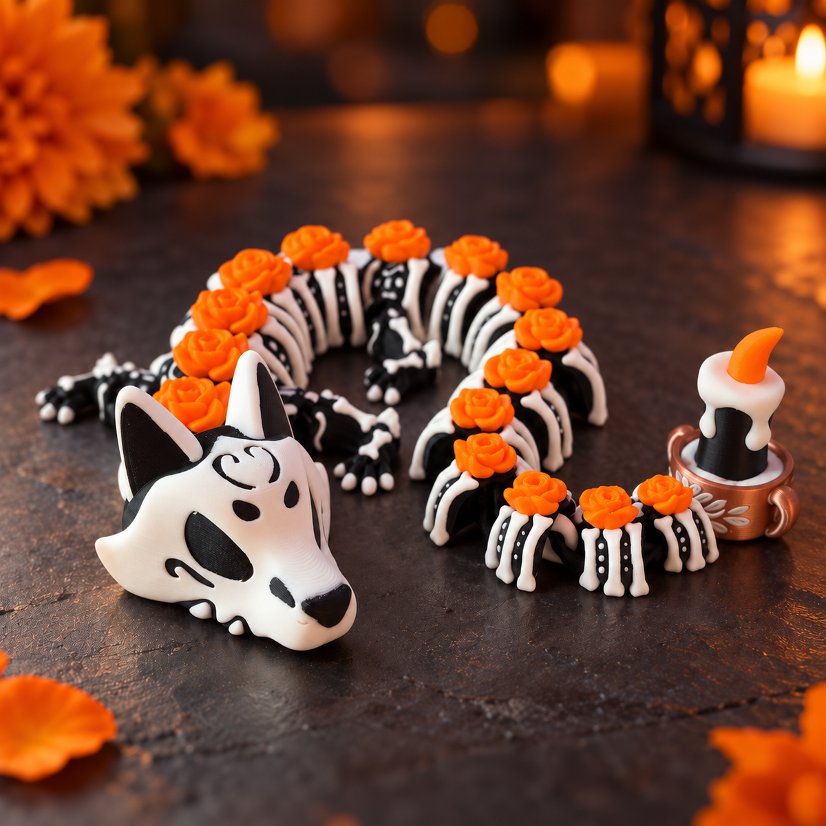 Dia de los Muertos Dragon — Dragon of the Month (Oct)